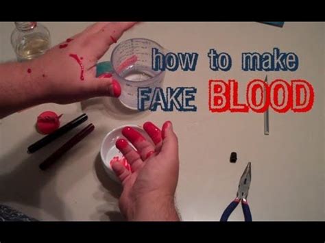 how to make fake blood that won t stain clothes|blood recipes.